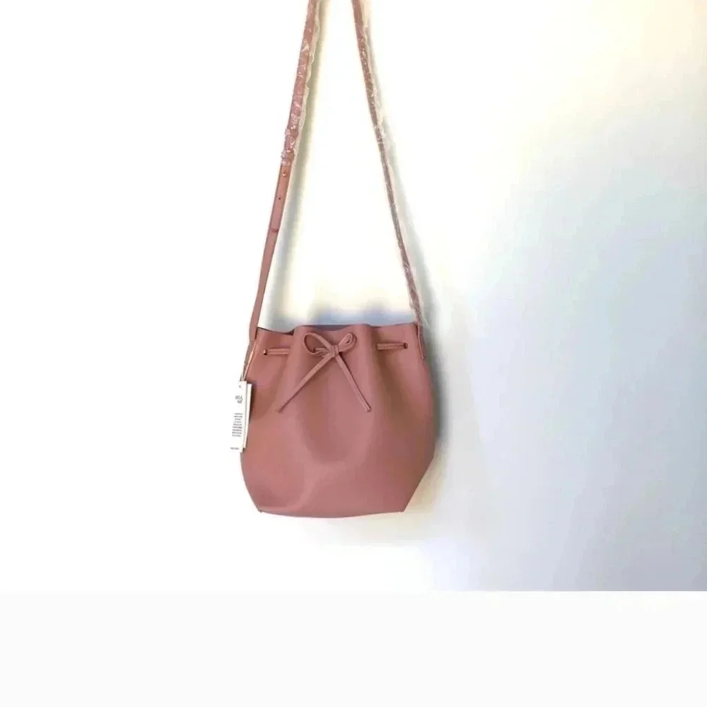 NWT Kayla+Ava dusty pink vegan leather satchel